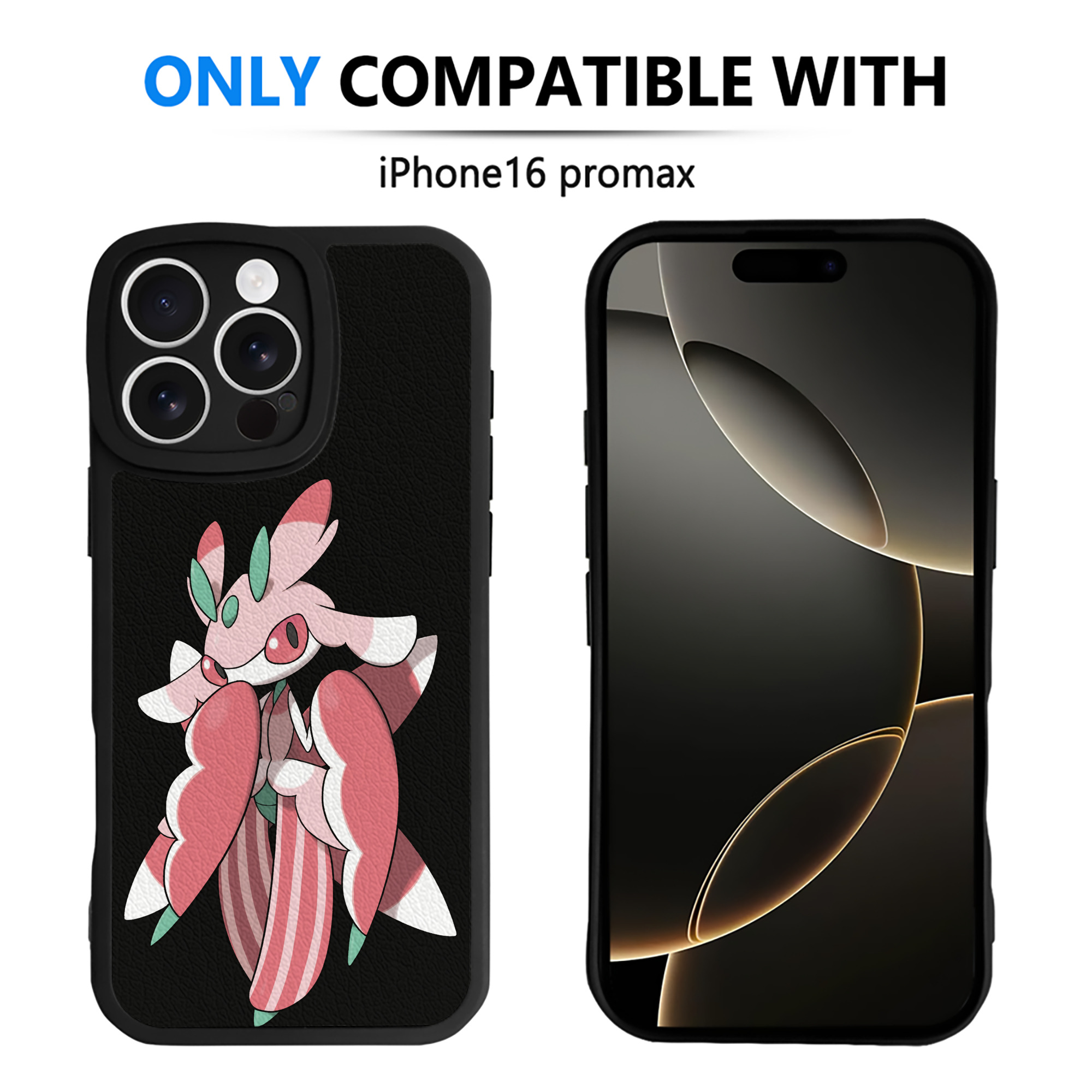 （画像用） ポケットモンスター Pokémon 【iPhone 16シリーズ対応】シリコンスマホケース（レザー調） 材質：シリコン